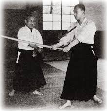 Morihei Ueshiba e Zenzaburo Akazawa